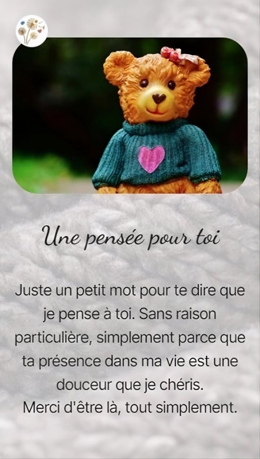 Une pensée pour toi
