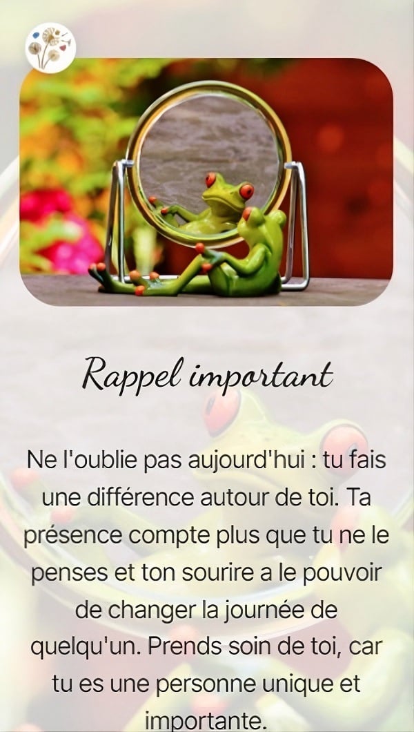 Rappel important