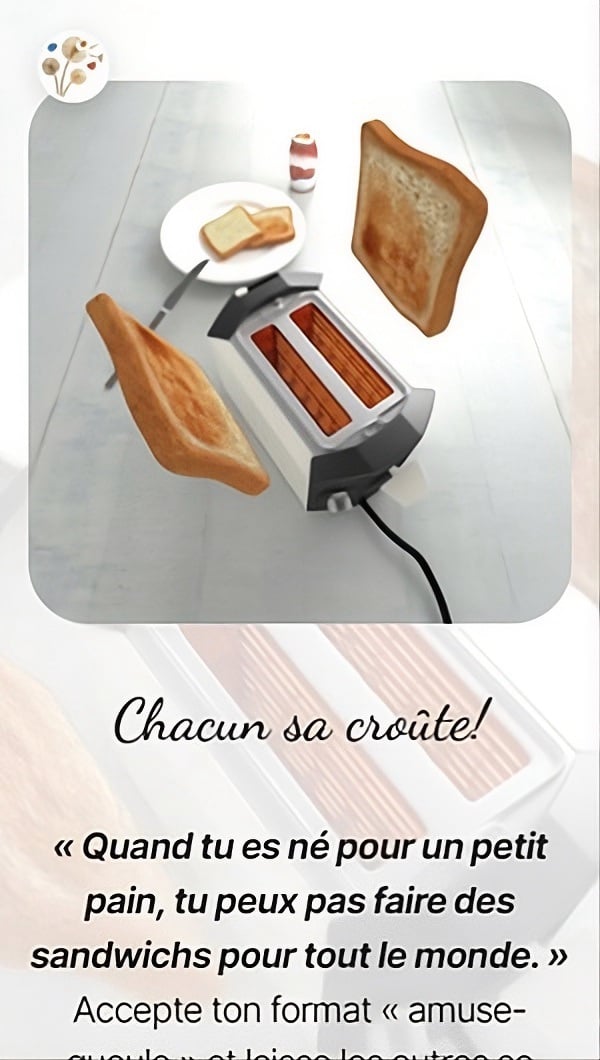 Chacun sa croûte!