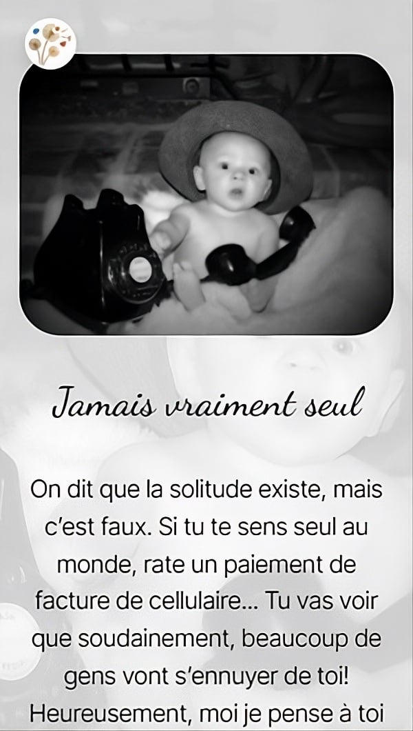 Jamais vraiment seul
