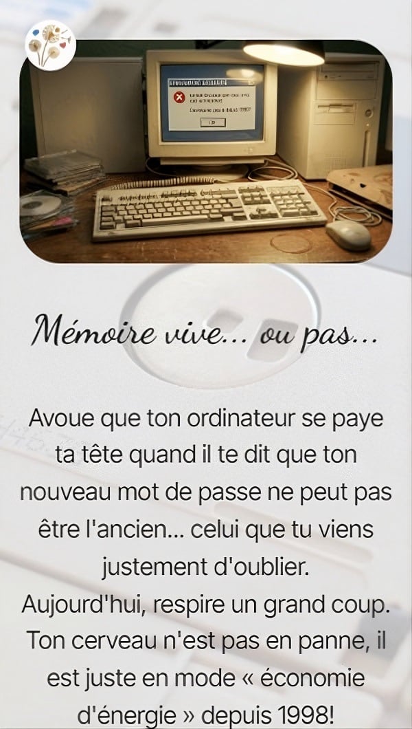 Mémoire vive... ou pas...