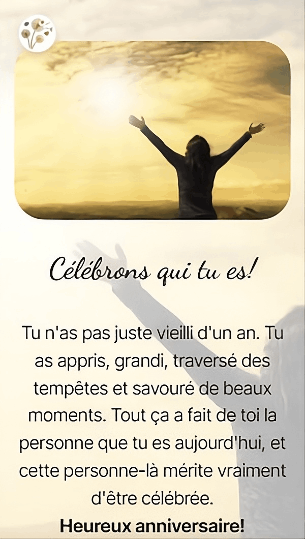Célébrons qui tu es!