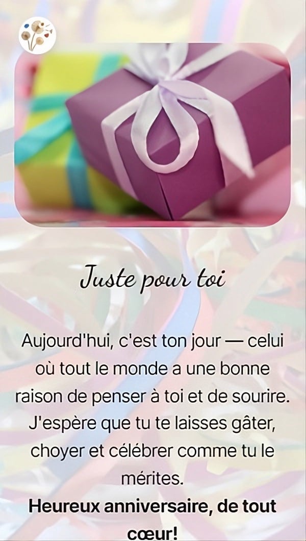 Juste pour toi