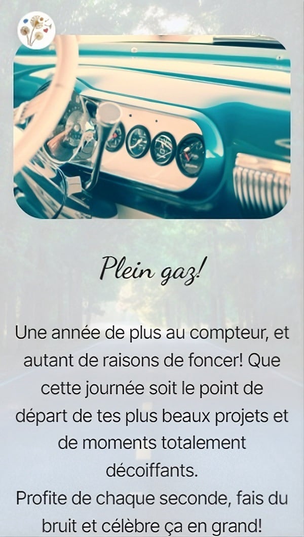 Plein gaz!