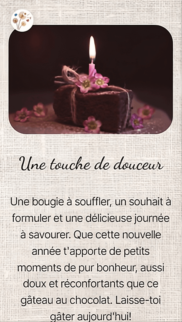Une touche de douceur