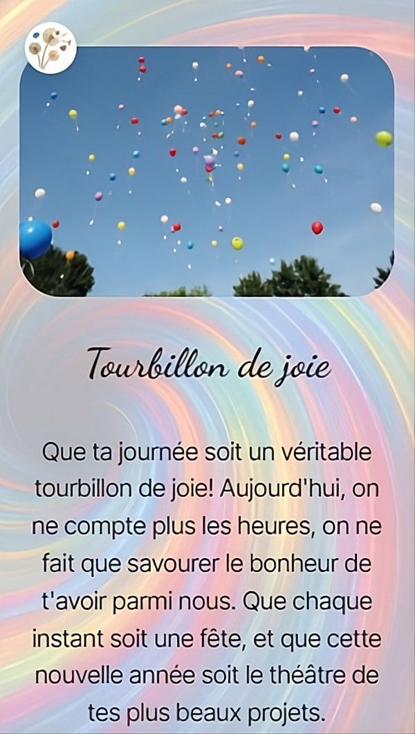 Tourbillon de joie