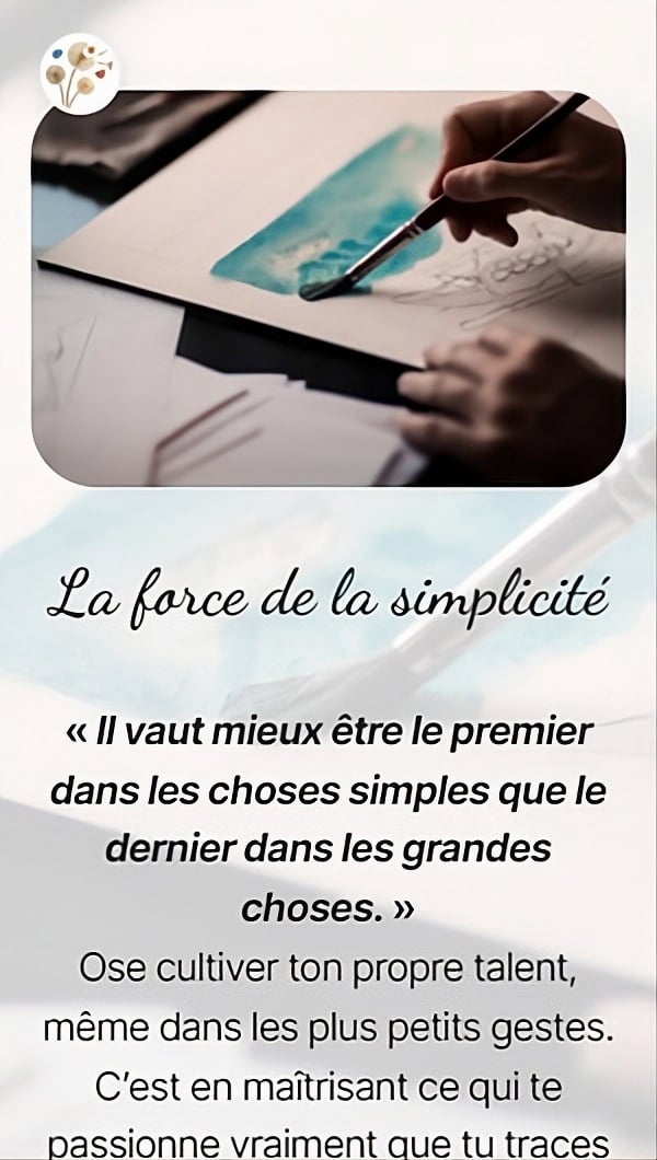 La force de la simplicité
