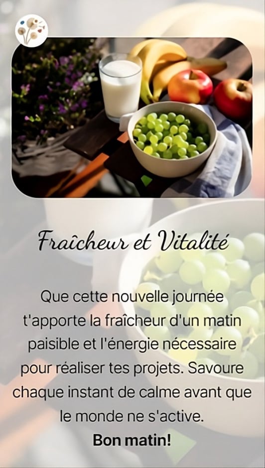 Fraîcheur et Vitalité