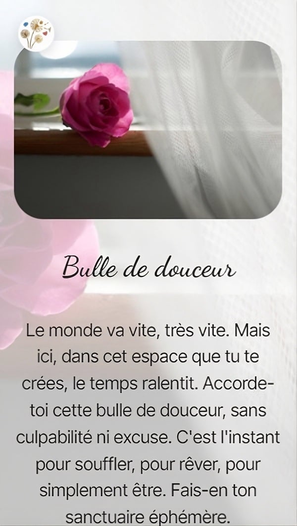 Bulle de douceur