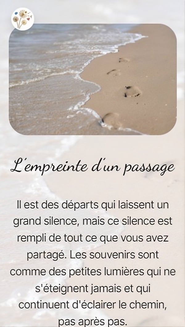 L'empreinte d'un passage